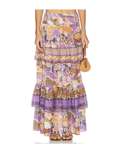 Spell Purple Dancing Valley Ra Ra Maxi Skirt