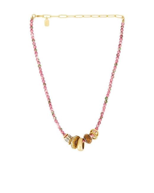 Elizabeth Cole Pink Ines Necklace