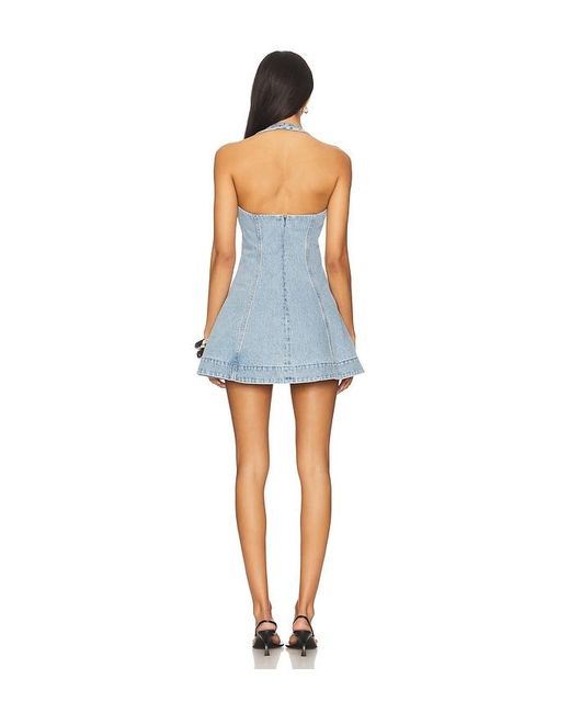 retroféte Blue Renfri Denim Dress