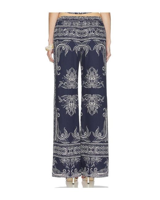 Amanda Uprichard Blue Arielle Pants