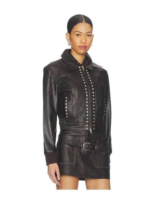 Urban Outfitters Black Studded Jacket