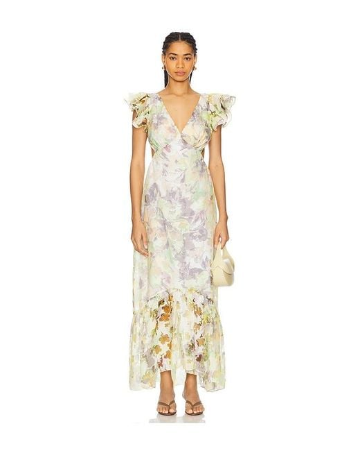 MISA Los Angles Metallic Septima Dress