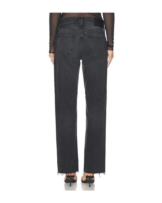 Moussy Black Glencoe Straight Low Jeans