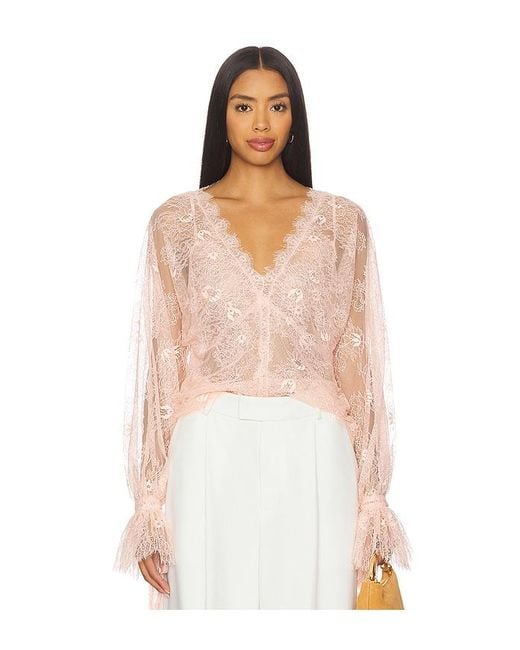 LoveShackFancy White Kath Top