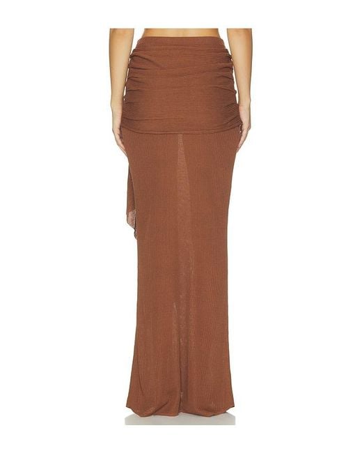 SER.O.YA Brown Santee Skirt