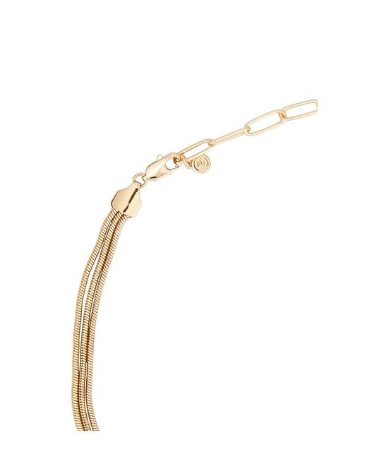 Ettika White Molten Snake Chain Necklace