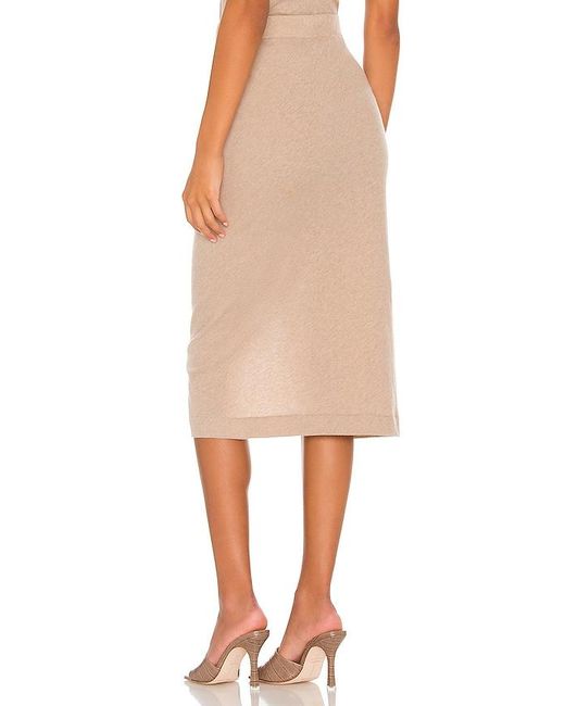 Enza Costa Multicolor Cashmere Midi Skirt