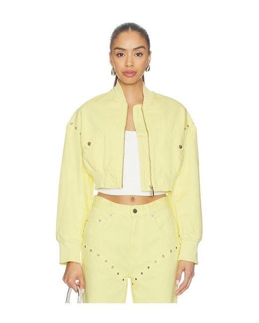 Palmatic Studio Yellow Rebelni Denim Jacket
