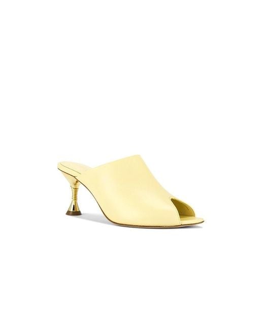 STUDIO AMELIA Yellow Pantolette Helix