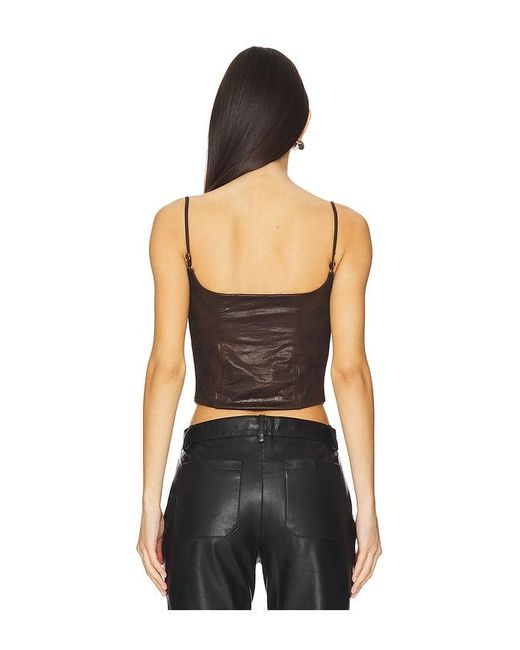 Frankie's Bikinis Black X Bella Hadid Ranch Top