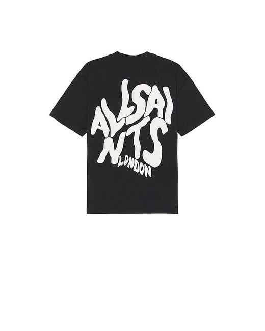 AllSaints Black Orlando Tee for men