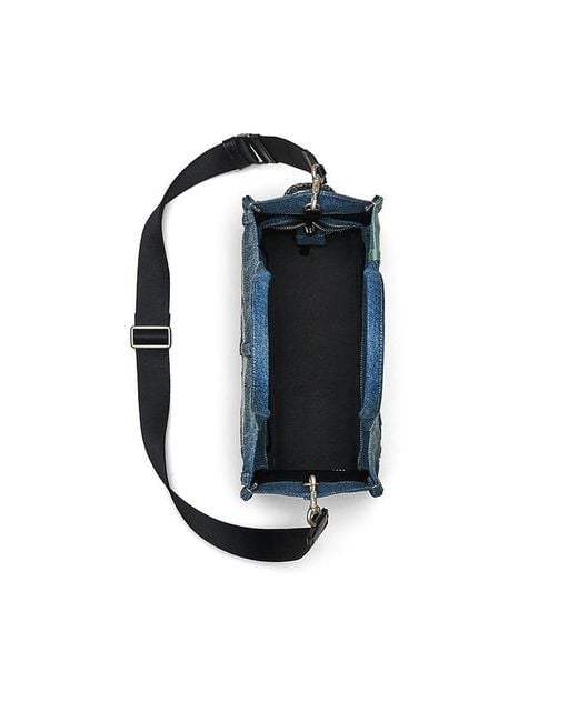 Marc Jacobs Blue The Deconstructed Denim Medium Tote Bag