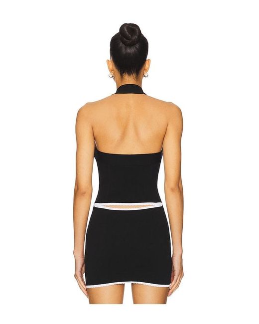 MAJORELLE Black Moriah Halter Top