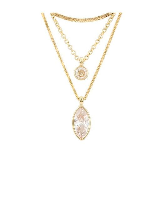 Ettika Metallic Classic Multi Stone Pendant