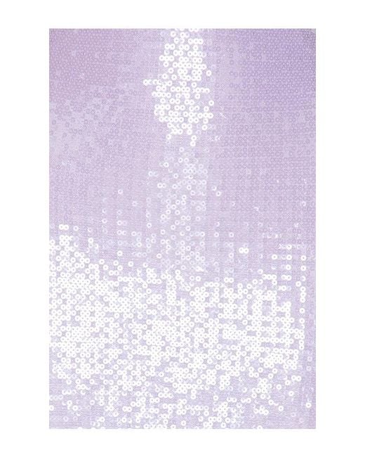 MORE TO COME Purple Charlice Halter Gown