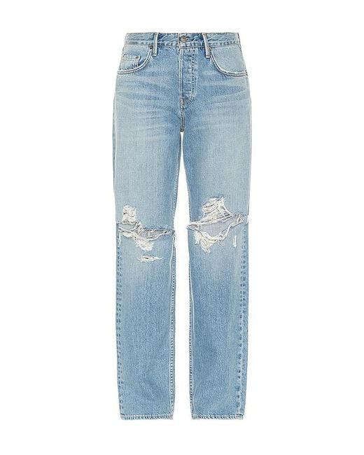 GRLFRND Blue Bella Low Rise Boyfriend