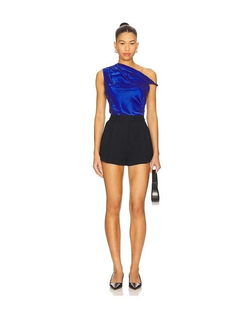 Amanda Uprichard Blue Modesto Top