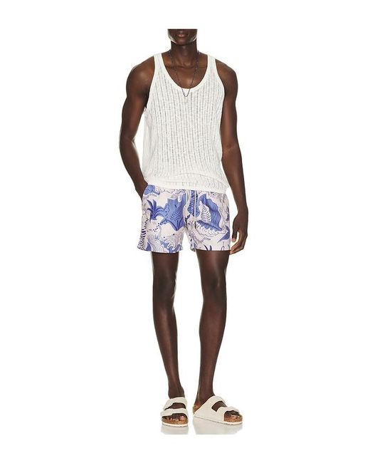 Oas Blue Mystea Swim Shorts for men