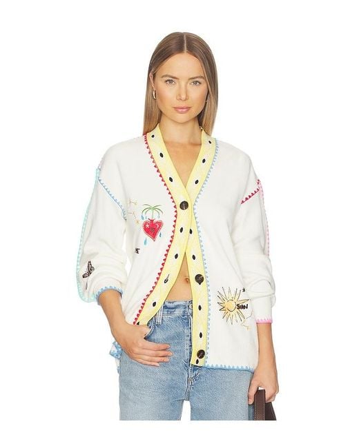 Never Fully Dressed White Celestial Martha Cardigan