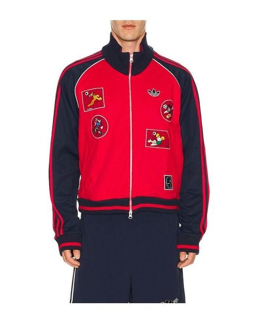 Adidas Originals Red X Brain Dead X Disney Track Top for men