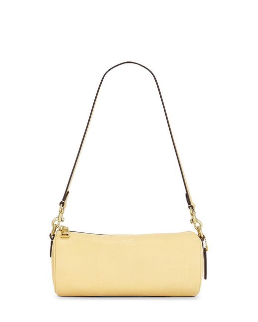 COACH Natural Grain Leather Barrel Bag