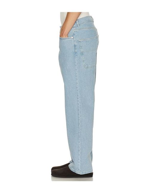 Stan Ray Blue Wide Denim Jeans for men