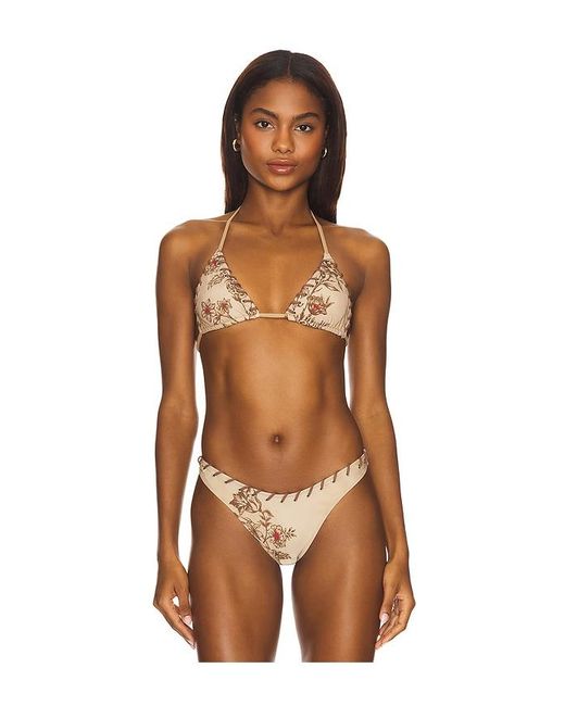 Frankie's Bikinis Brown X Bella Hadid Nick Bikini Top