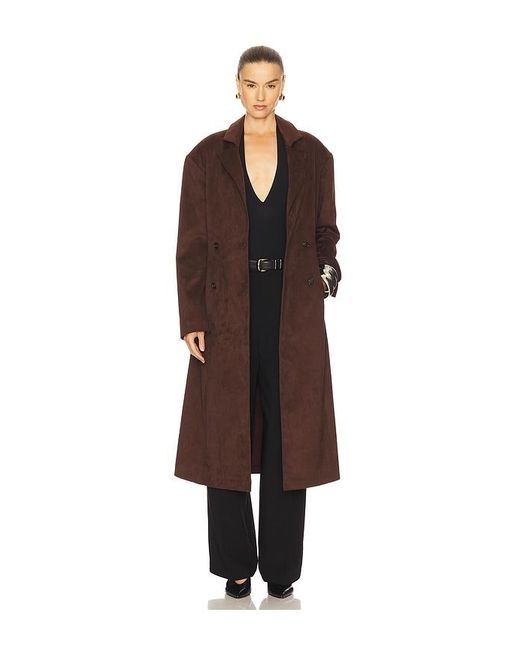 Lamarque Brown Devikana Trench Coat