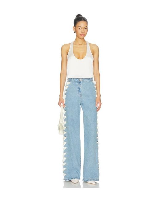 AKNVAS Blue Lyd Laced Denim Trouser