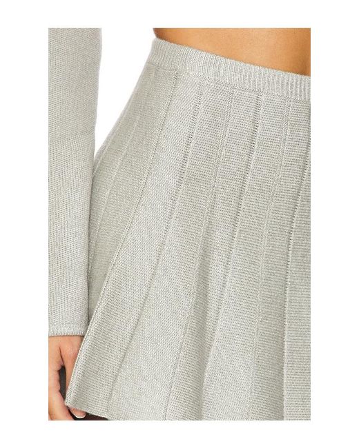 MAJORELLE White Solveig Mini Skirt