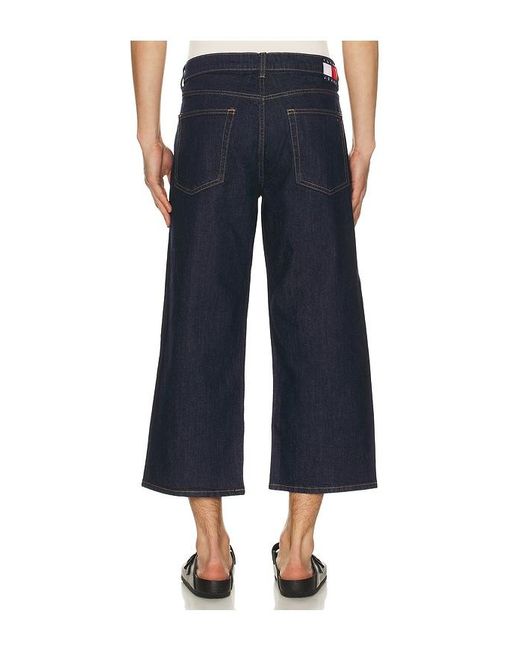 Tommy Hilfiger Blue Jaimie Relaxed Straight Crop Jeans for men