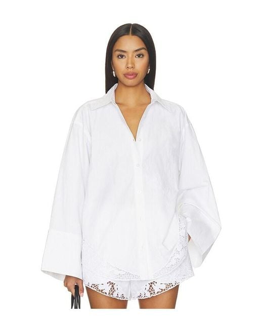 ROTATE BIRGER CHRISTENSEN White Oversized Shirt