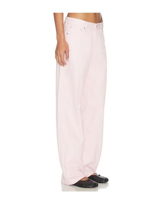 Still Here Pink Everyday Wide Leg Jeans
