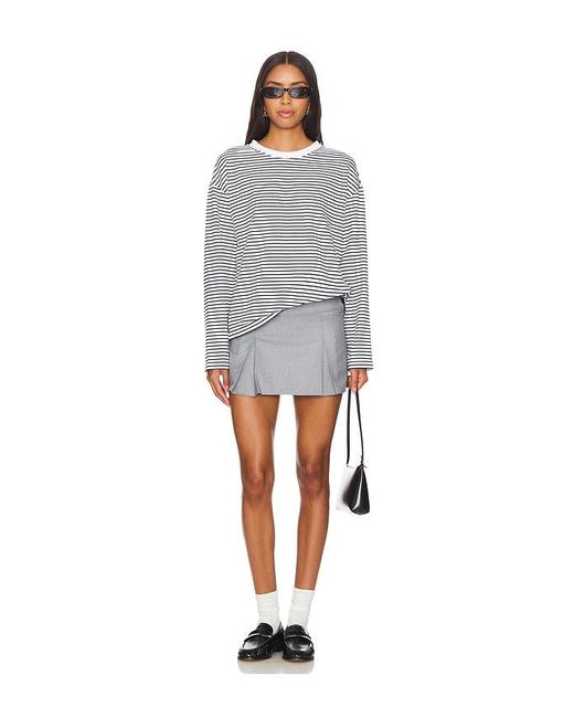 ALL THE WAYS Gray Lily Long Sleeve Top