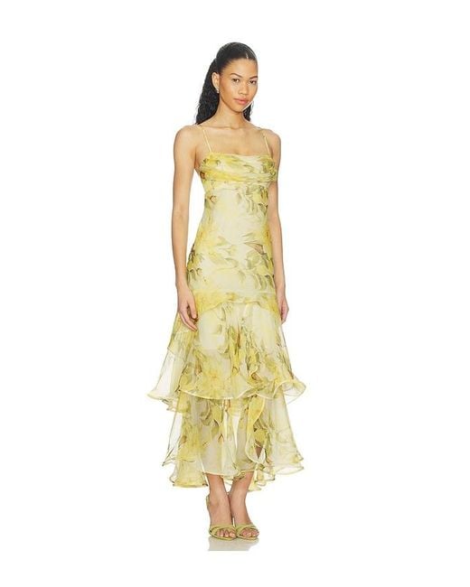 Astr Yellow Alison Dress