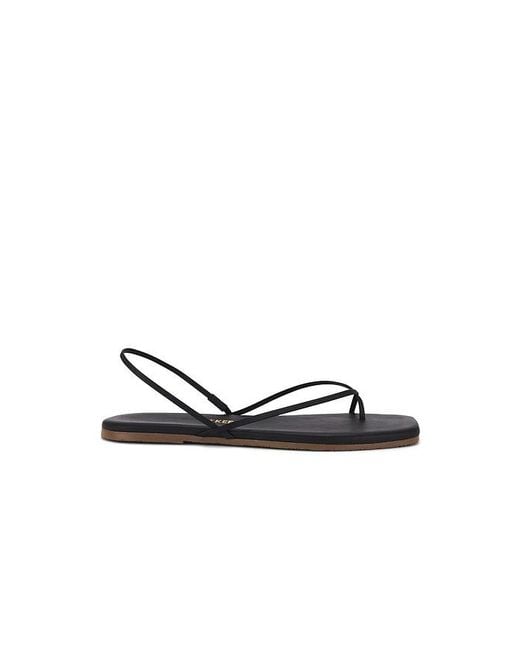 TKEES Black Square Toe Millie Sandal