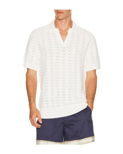 CHE White Ripple Polo for men