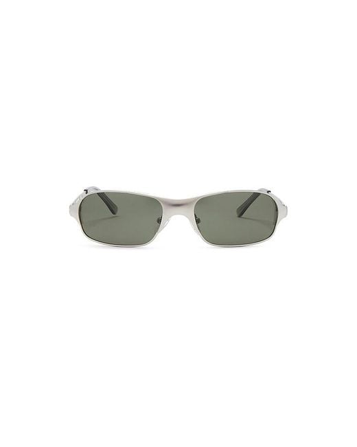 BRU Eyewear Green Aitken Rectangle Sunglasses for men