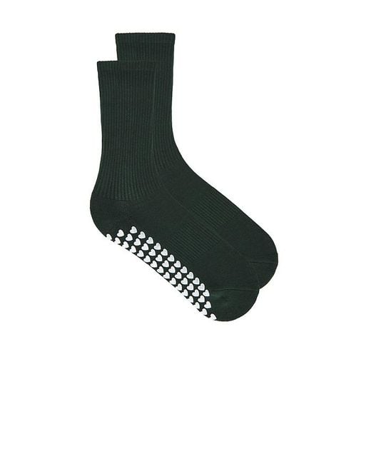 WellBeing + BeingWell Black Tube Grip Sock