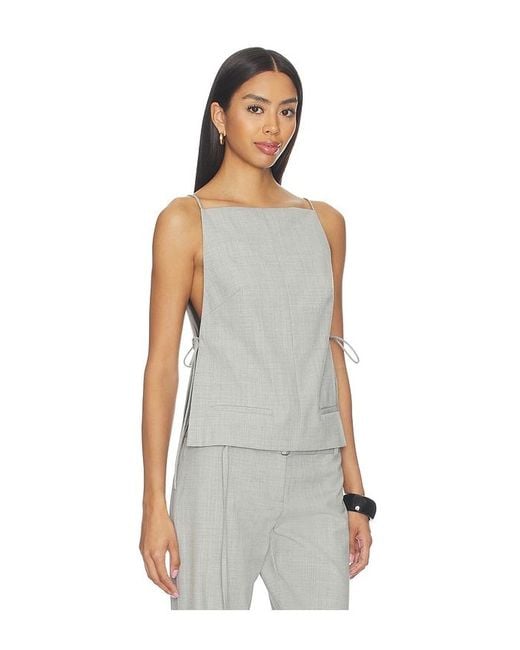 St. Agni Multicolor Square Side Tie Top