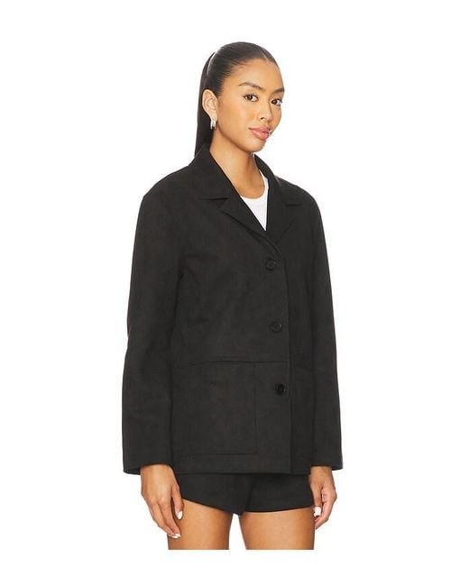 Elodie Hayes Vegan Suede Jacket En Color Negro Talla (También En M, S, Xl, Xs) Elodie the Label de color Black