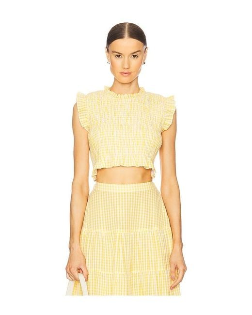 Sundress Yellow Malone Top