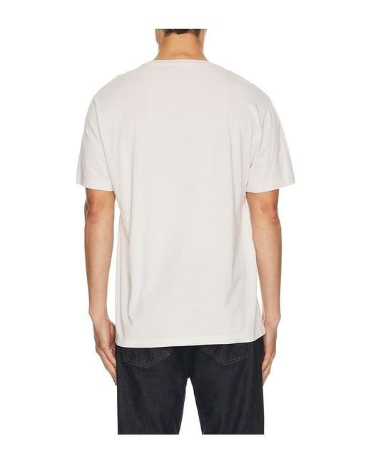 PAIGE White Sorden Crew Neck Tee for men