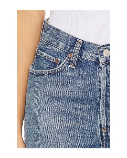 Agolde Blue V-Waist Mini