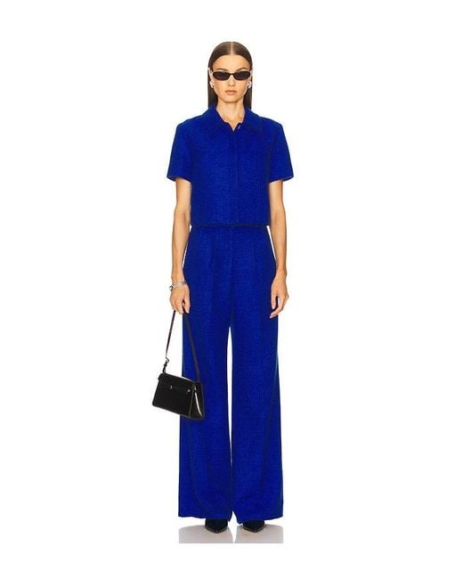 Amanda Uprichard Blue Alistair Top