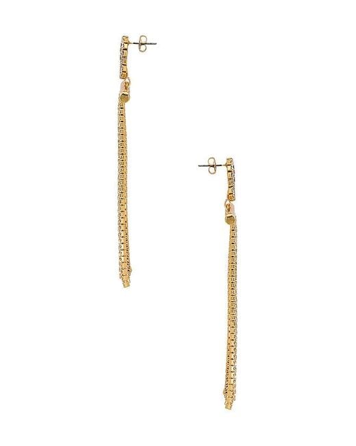 Ettika White Crystal Dangle Earring