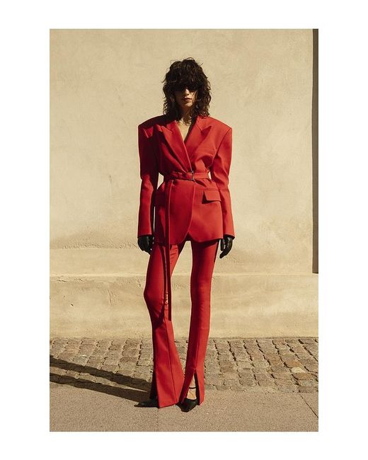 Helsa Red The Cigarette Pant