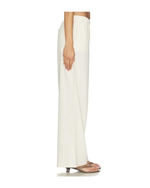 PAIGE White Jude Linen Pant