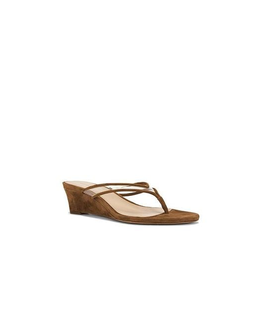 Veronica Beard White Clea Wedge Sandal