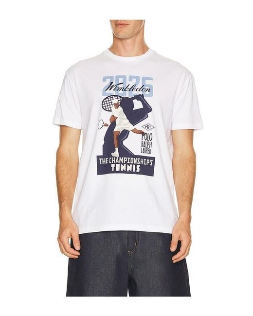 Polo Ralph Lauren White Wimbledon Tee for men
